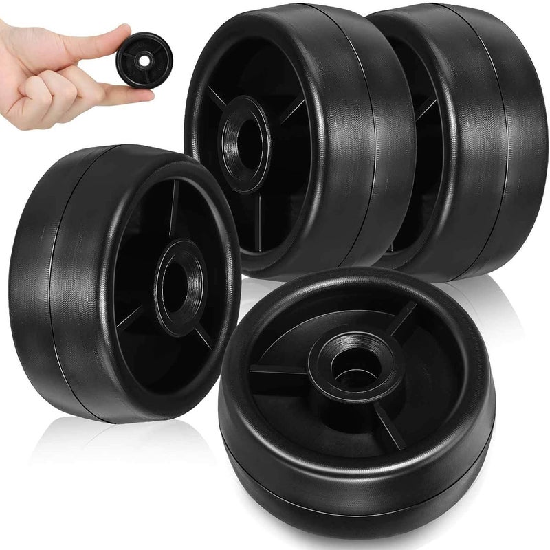 SOLUSTRE 4pcs Fitness Equipment Caster Wheels for Treadmill Exercise Bike Roller Design for Easy Mobility Smooth Operation Versatile Use Home Gym - Image 1